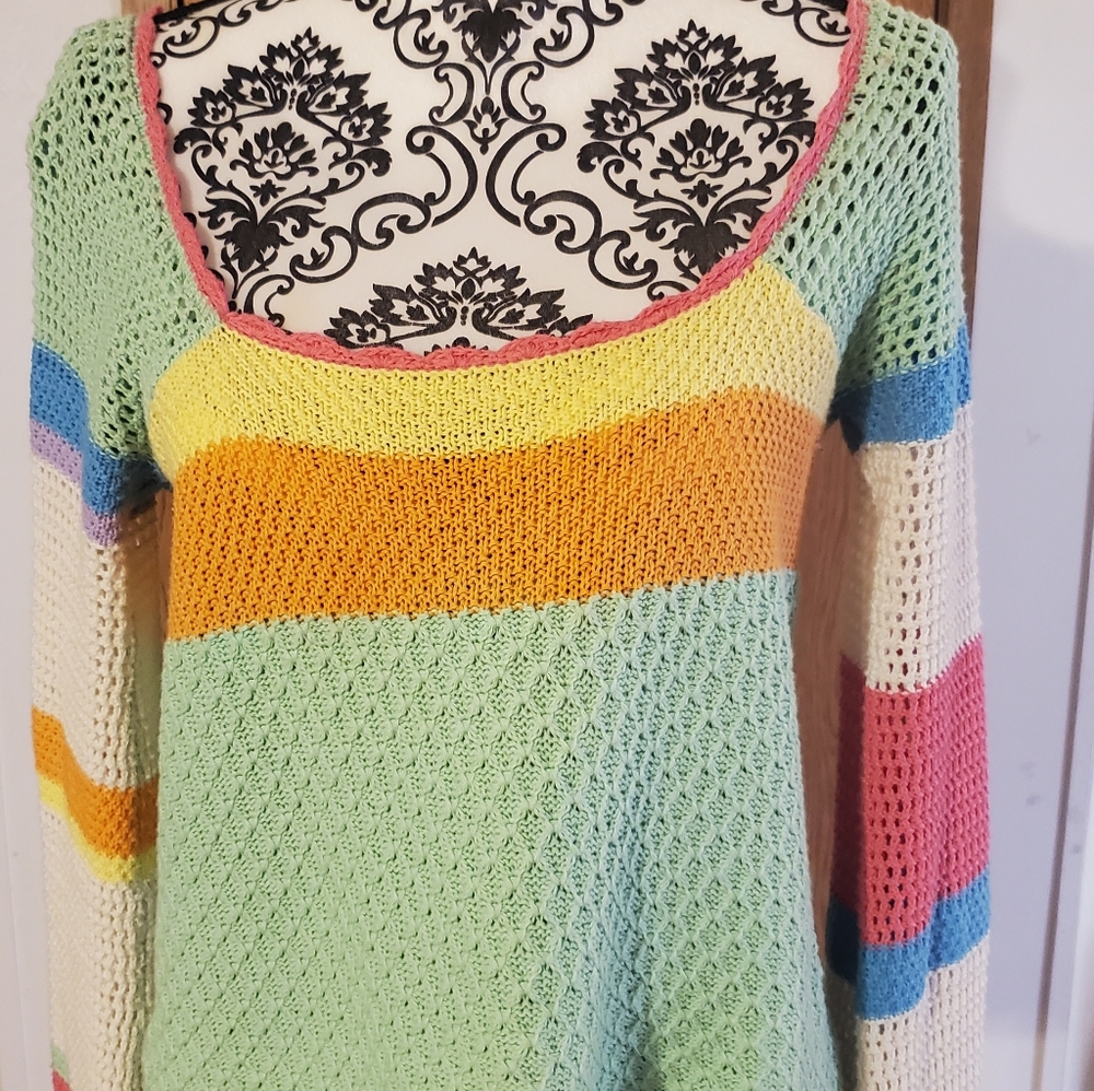 Knitted crochet top